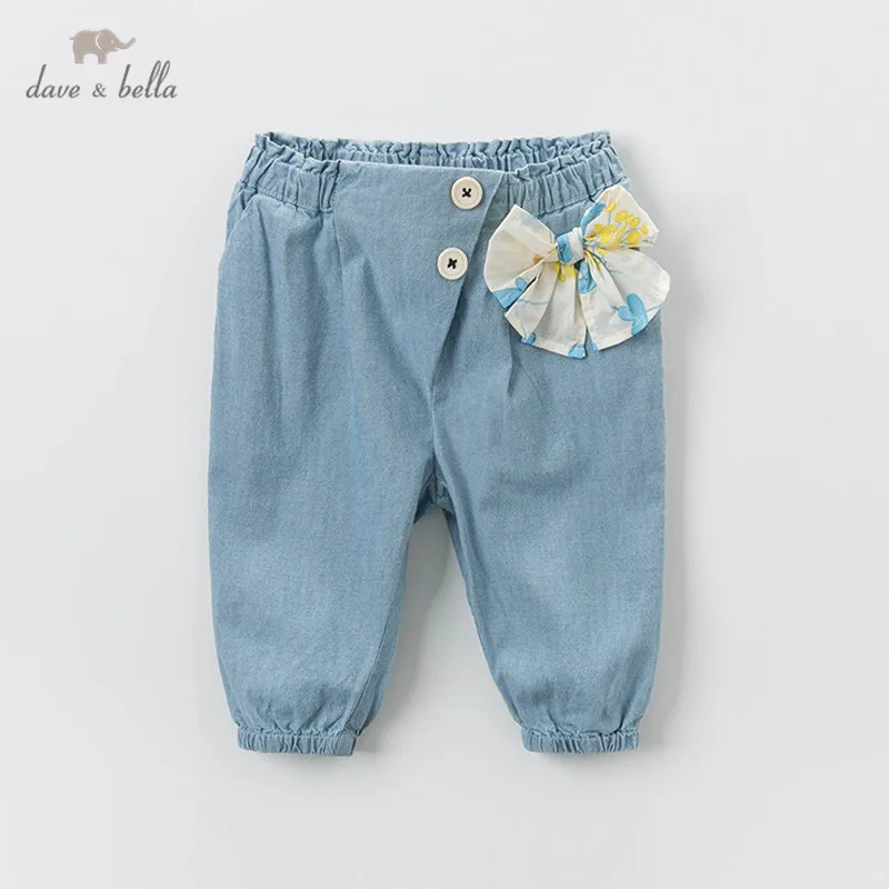 Детские однотонные брюки с бантом на весну | Мать и ребенок
