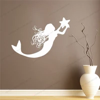 fairy story mermaid vinyl window wall decal star ocean style girls bedroom bathroom home decor sticker nursery cx511