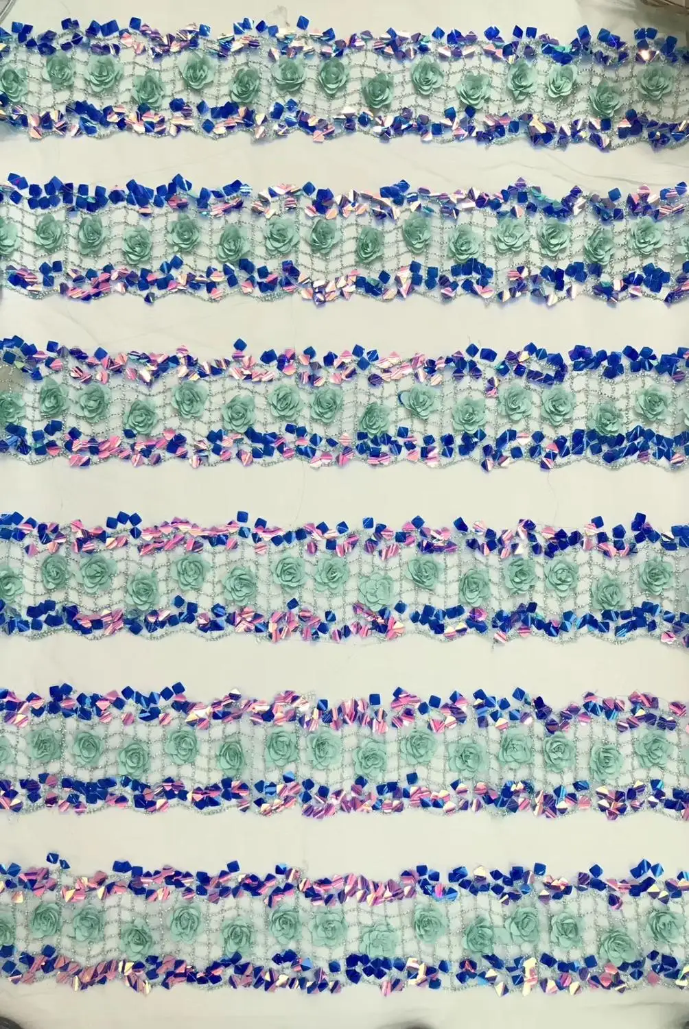 Африканская кружевная ткань высокого качества с последовательностью 3d Цветы