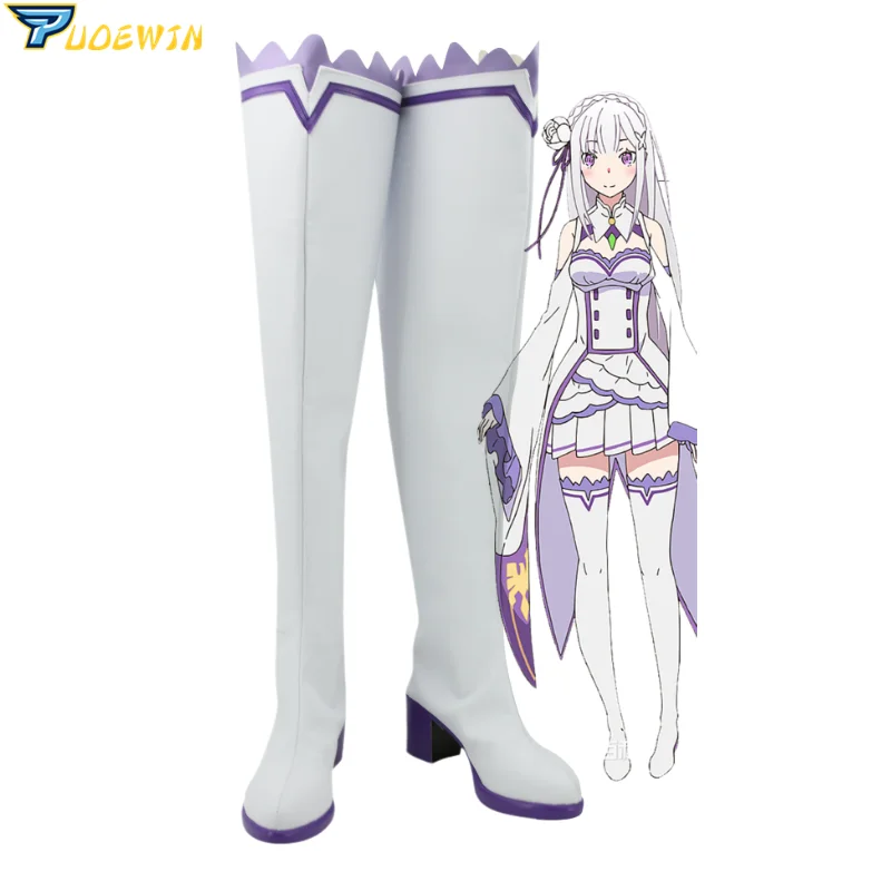 Обувь для косплея по индивидуальному заказу Re Zero kara Hajimeru Isekai Seikatsu Emilia |