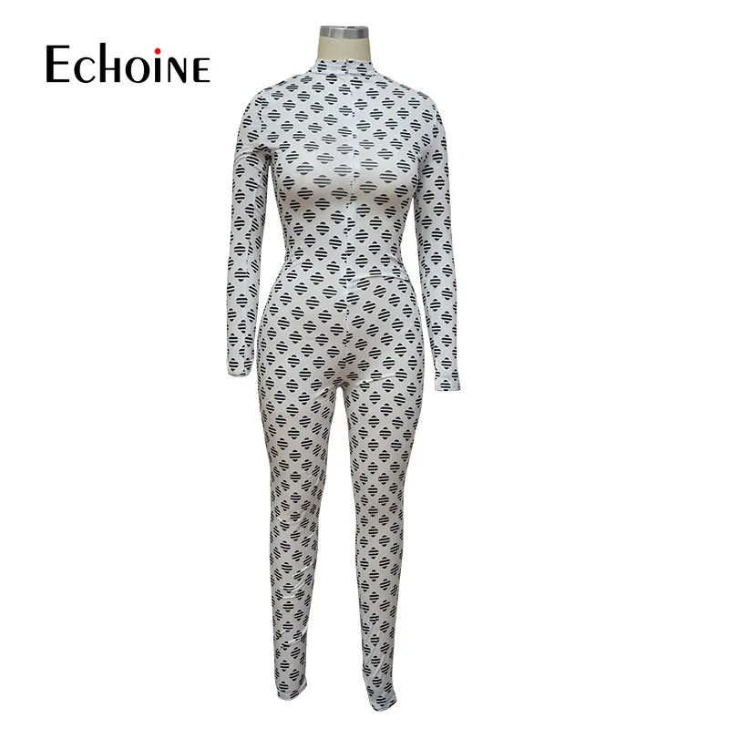 

Echoine Autumn Sexy Women Solid Skinny Long Sleeve Rompers Hollow Out Jumpsuit Full Sleeve Bodycon Night Club Party Playsuits