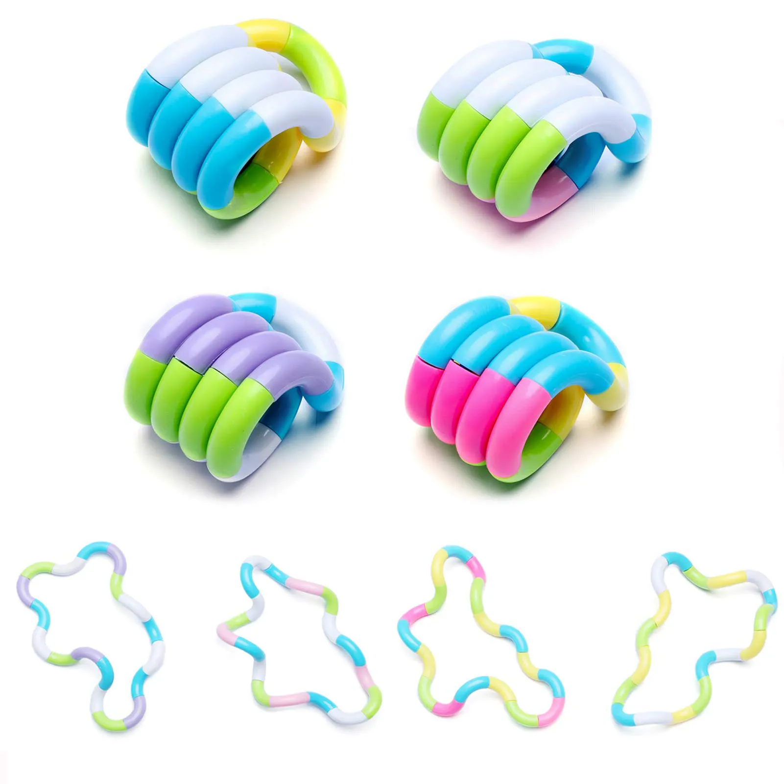 

4PCS Fidget Toys Therapy Creation Toys For Kids And Adults,Brain Imagine Tools Anxiety Stress Relief Decompression Education Toy