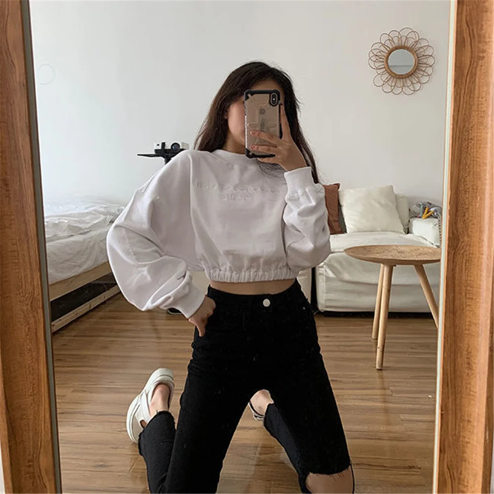 

High Waist Black Ripped Hole Flared Pant Slim Korean Fashion Skinny Trousers Streetwear 2021 Y2k Harajuku Straight Cropped Pant