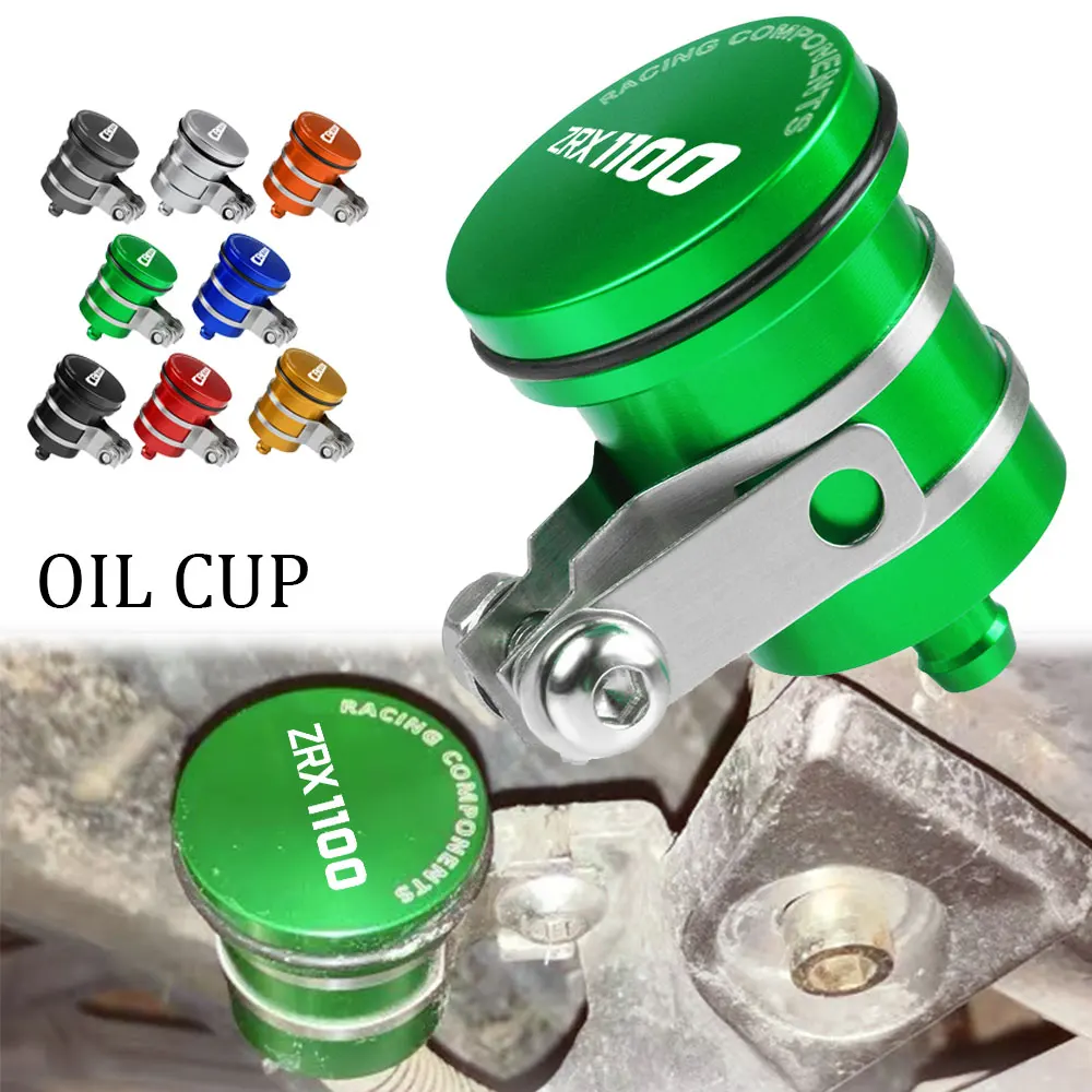 

FOR KAWASAKI ZRX1100 ZRX 1100 1999 2000 2001 2002 2003-2007 Universal Motorcycle Brake Fluid Reservoir Clutch Tank Oil Fluid Cup
