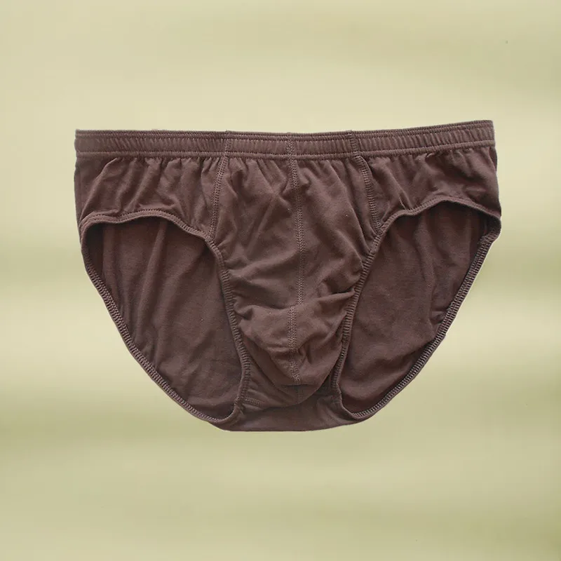 5 Pieces Cotton Briefs Man Underwear Mens Sexy Panties Shorts Soft Breathable Underpants 7XL Size Solid Color Black Blue Grey