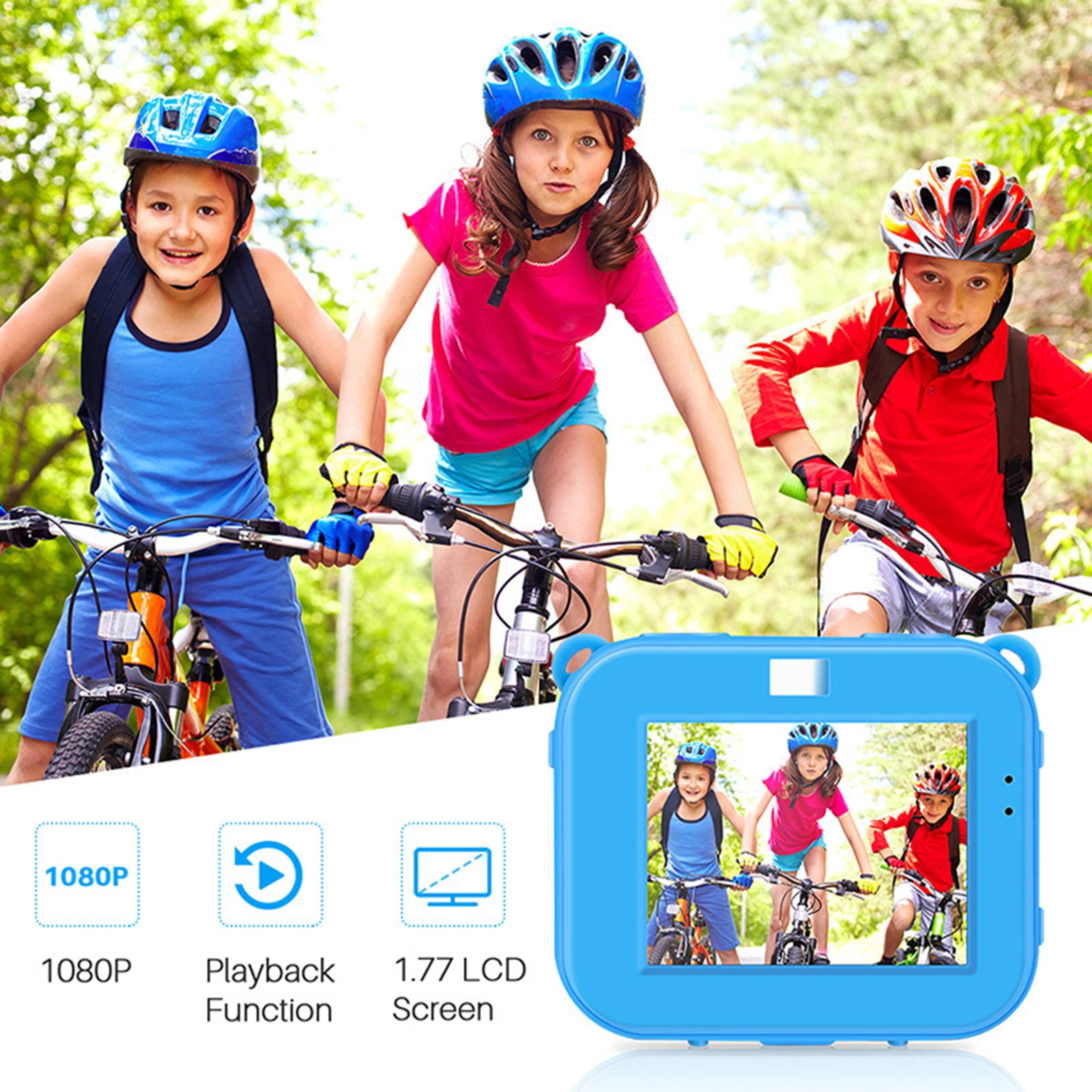 

Children Kids Selfie Camera Waterproof Christmas Birthday Gifts Digital Cameras HD Digital Video Cameras for Toddler