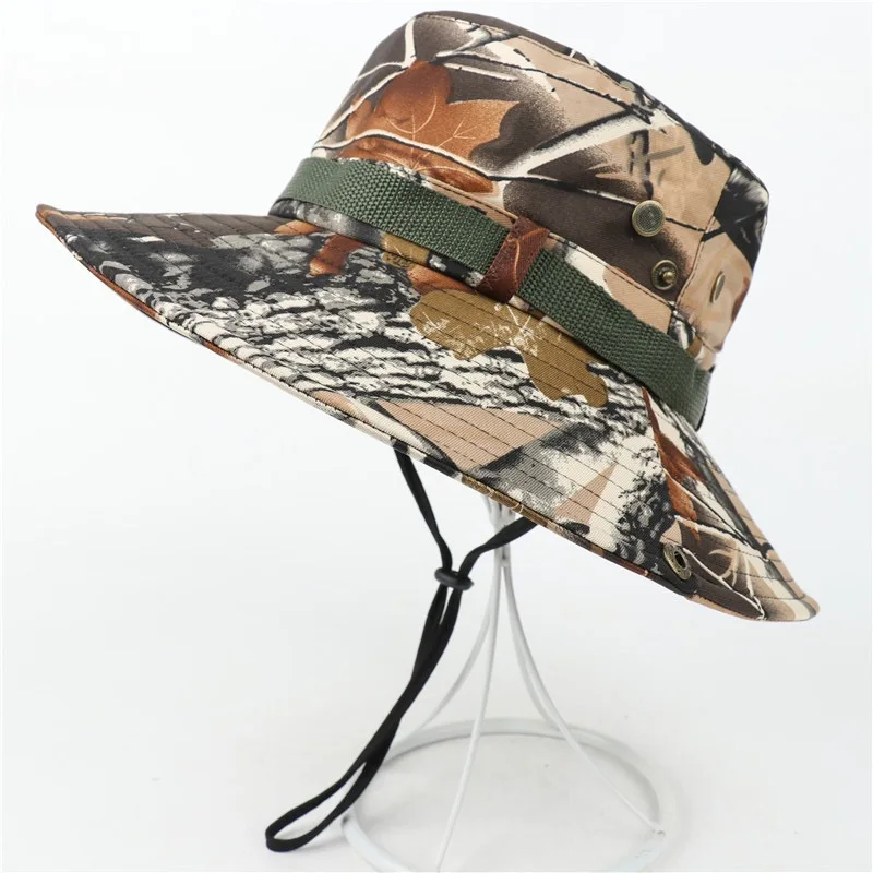 Тактическая Военная охотничья Мужская камуфляжная шляпа из полиэстера с защитой