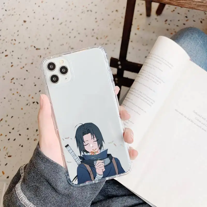 

Anime Naruto Passionate Phone Case Transparent for iPhone 11 12 mini pro XS MAX 8 7 6 6S Plus X 5S SE 2020 XR