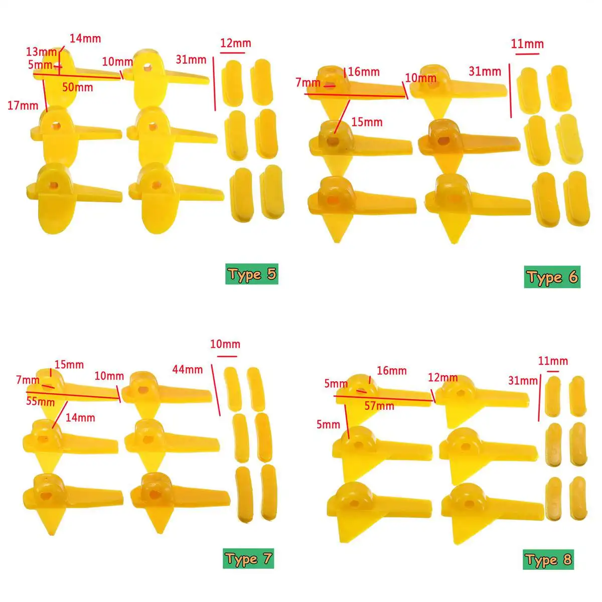 12 шт./компл. нейлоновое крепление для шин аксессуары машины вставки на голову