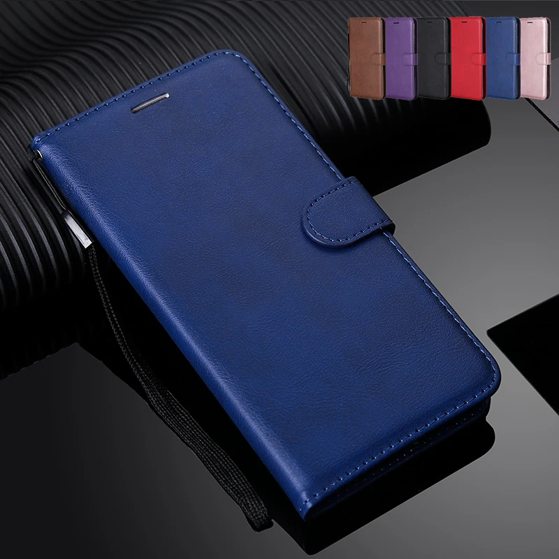 Однотонный Чехол бумажник с откидной крышкой для Samsung Galaxy S20 Ultra S10E S10 A71 A51 A70 A50 A60 A40