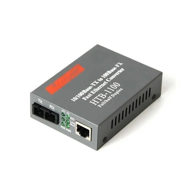 HTB 1100 10/100 м 2 км мультимодовый двойной волоконно-оптический медиаконвертер fibra optica