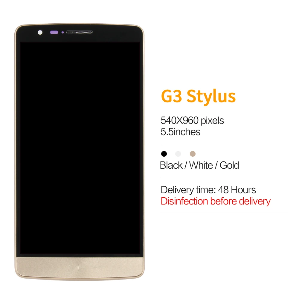 ЖК-дисплей для LG G3 Stylus сенсорный экран матричный преобразователь сенсорное