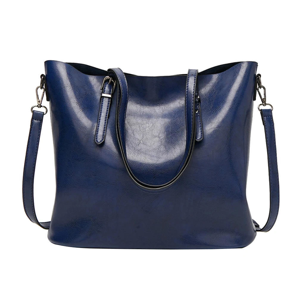 Сумка женская из вощеной кожи роскошный саквояж с кармашком для кошелька