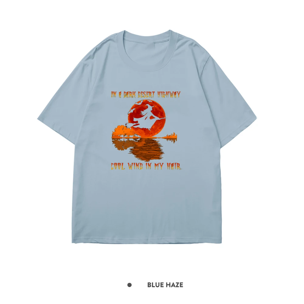 

Женская футболка с принтом «на тёмной пустыне», летняя хлопковая футболка в стиле ретро