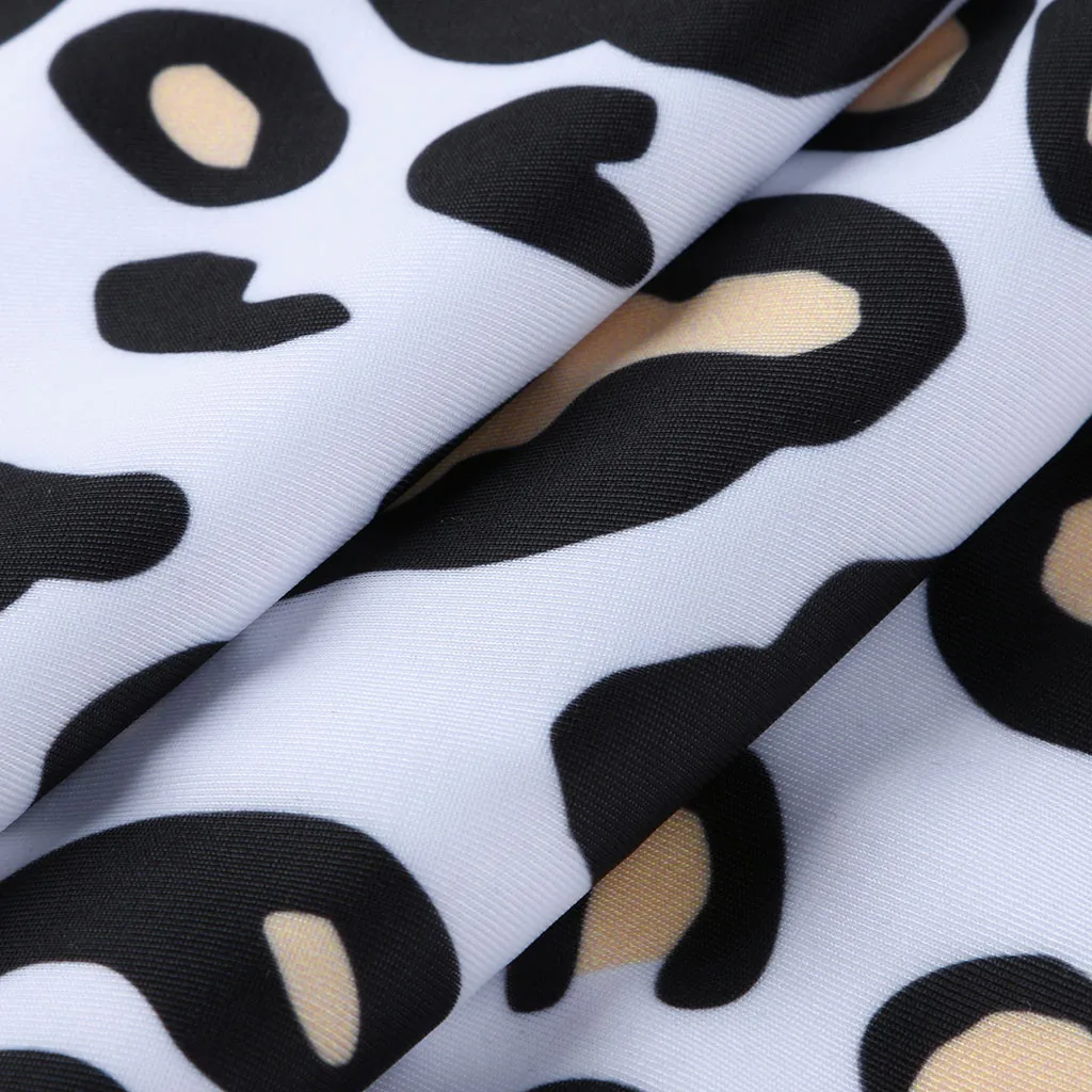 Leopard Swimwear Maternity Tankinis Women Print Bikinis Sexy Swimsuit Ruffles Pregnant Suit Beachwear Biquinis Summer | Спорт и