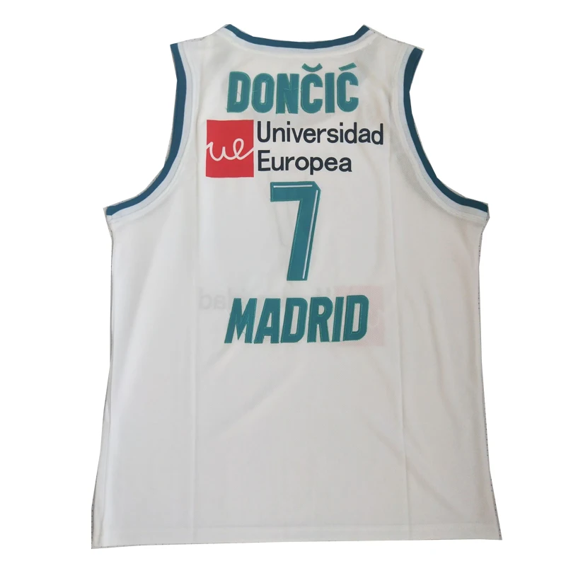 BG баскетбольные майки TEKA 7 DONCIC Джерси с вышивкой шитье уличная спортивная одежда