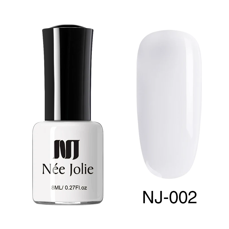 8ml pure-02 Ни Джоли 66 Цвета лак для ногтей, быстро сохнут, 8/3. 5 мл блестящие, для дизайна ногтей чистый голографическая серии матовые, накладные ногти, покрытие лаком - Цвет: 8ml pure-02