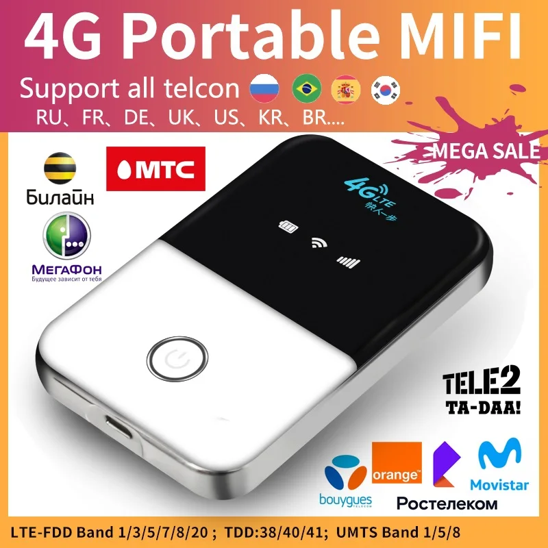 Карманный Wi-Fi роутер MF903 4G Lte автомобильный Мобильный Hotspot беспроводной