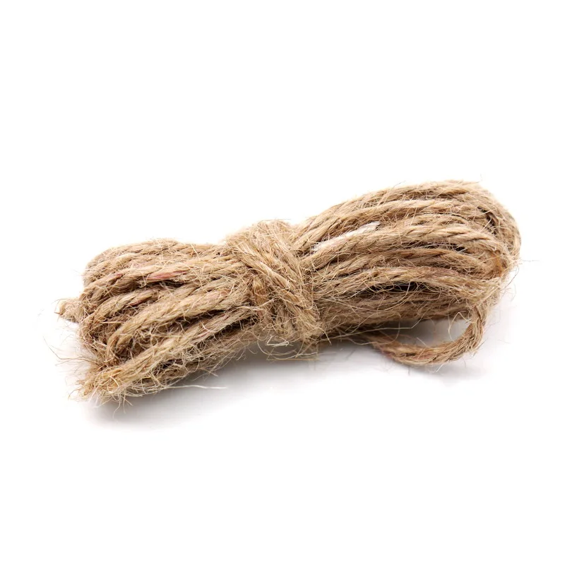 2M Burlap Rope Винтажный мешковатый Свадебный баннер с числом фона джутовый Hessian 0-9 цифры овсянка DIY гирлянда для домашней вечеринки на день рождения фестиваль Декор - Цвет: 2M Burlap Rope