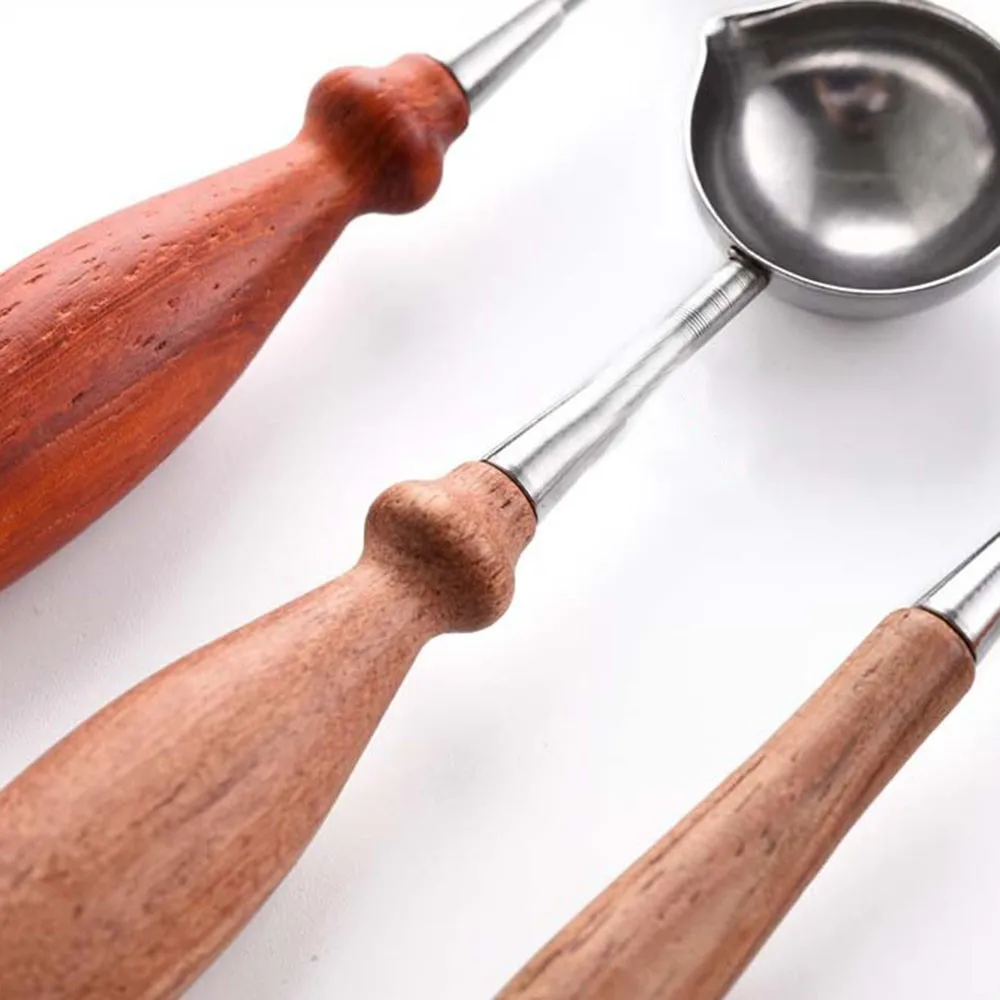 1 шт. винтажный штамп для запечатывания DIY из нержавеющей стали ложка воска