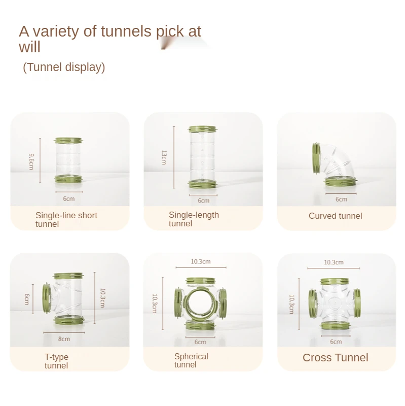 Внешняя трубка для хомяка акриловый туннель аксессуары клетки сделай сам клетка