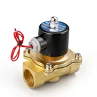 Электромагнитный клапан, латунный электрический клапан для воды, масла, воздуха, 14 дюйма, 3, 8, 1, 2, 3, 4, 1, 2 дюйма, 12 В, 24 В, 110 В переменного тока, в