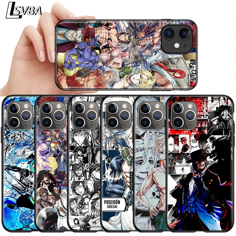 

Anime Record Ragnarok For Apple iPhone 12 11 Pro Max mini XS Max XR X 8 7 6 6S Plus 5S SE 2020 Soft Black Phone Case