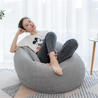 lazy sofa cover without filler lounger seat bean bag pouf puff tatami chairs covers washable living room furniture covers