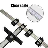 cabinet hardware jig adjustable punch locator drill guide wood drilling template tool with inch and metric scale for handles kno