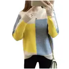 Трикотажный свитер для девочек, весенний пуловер ярких цветов с круглым вырезом, джемперы, верхняя одежда, теплая многослойная рубашка, 2019