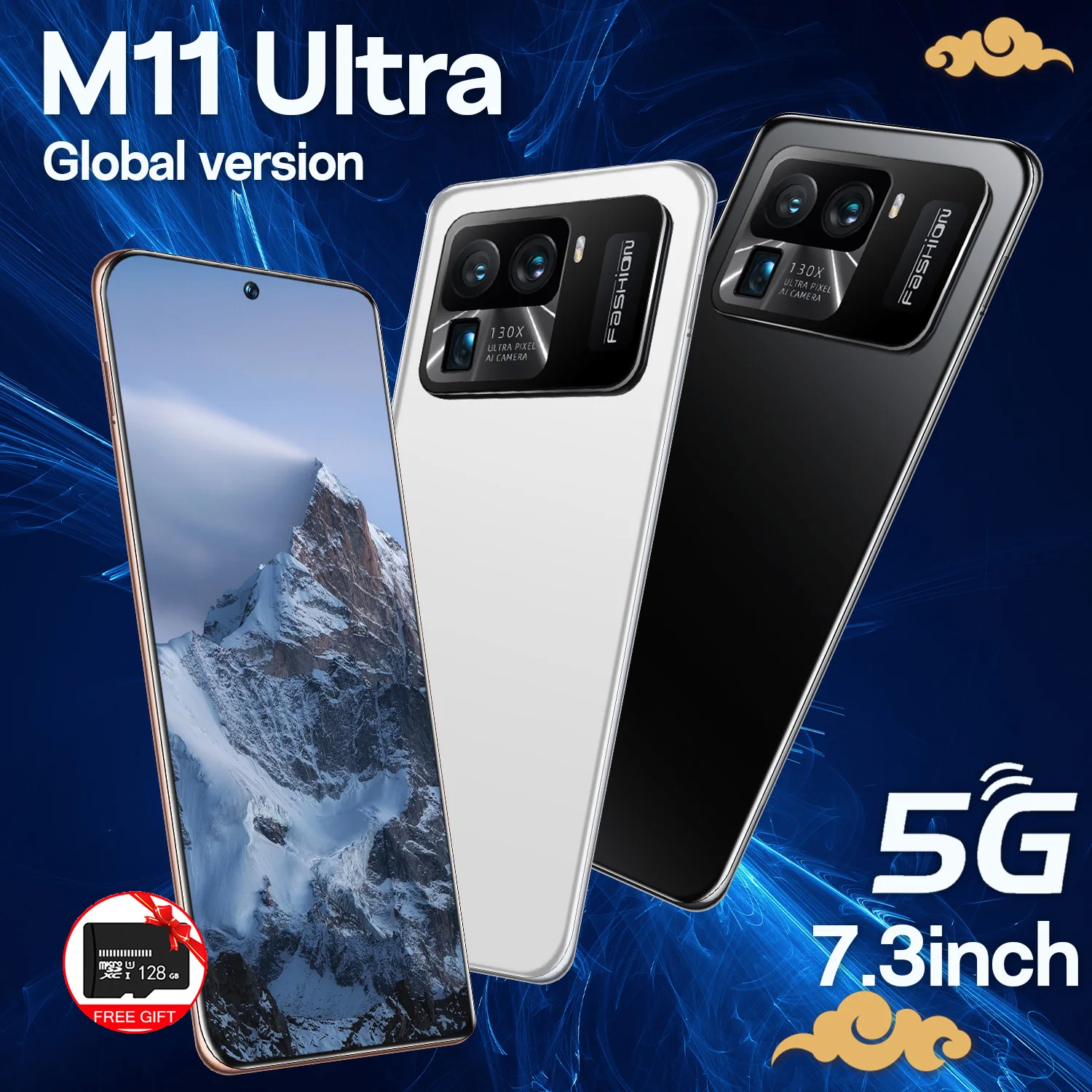 

Original Celulars M11 Ultra 5G Smartphone 16GB+512GB 7.3 Inch Cellphone 6800mAh 48MP+64MP Unlocked Mobile Phone Android Phones