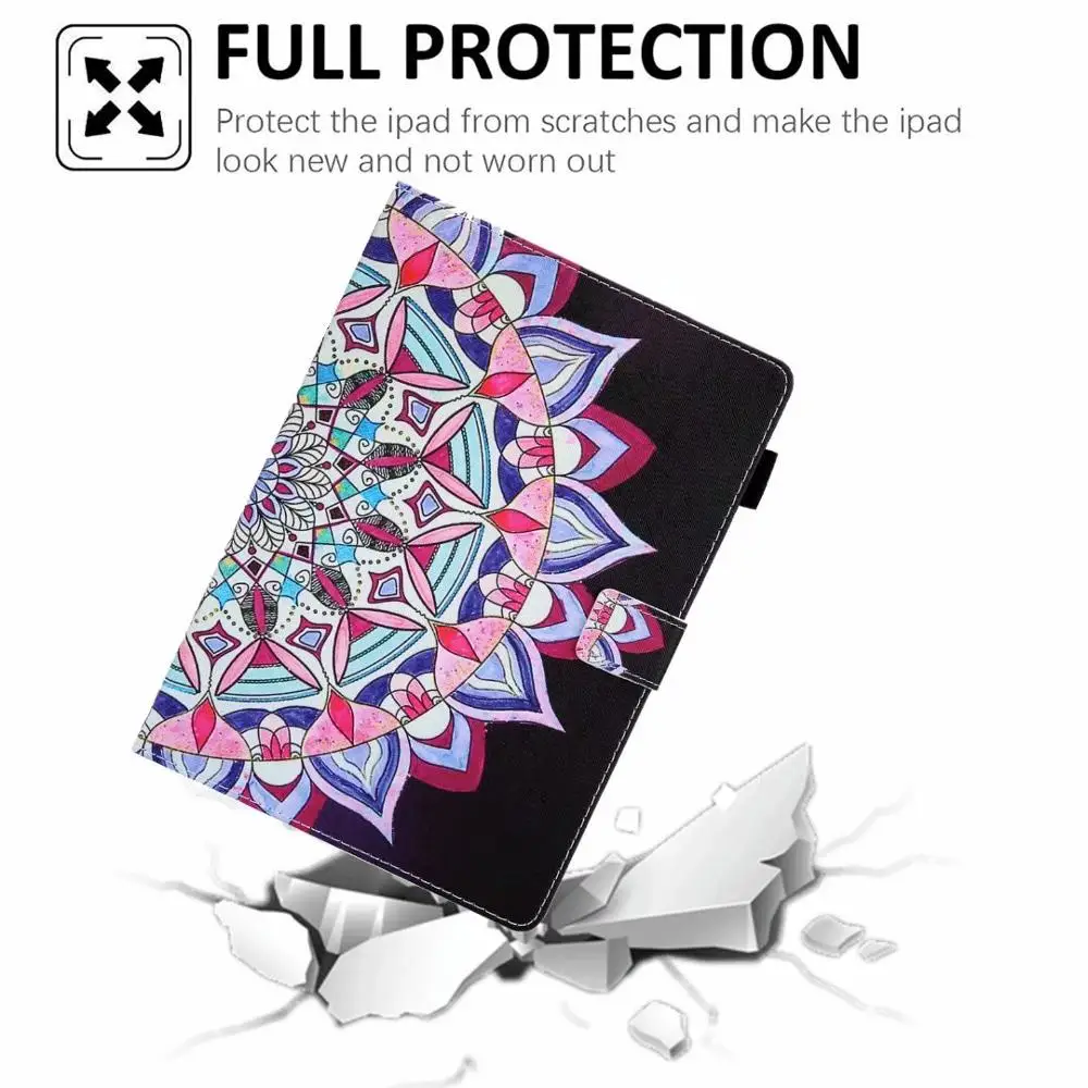

for Apple Ipad air 4 2020 10.9 Inch air 4 4th Generation PU Leather Foldable Anti-fall Case Stand Tablet Protective Shell Cover
