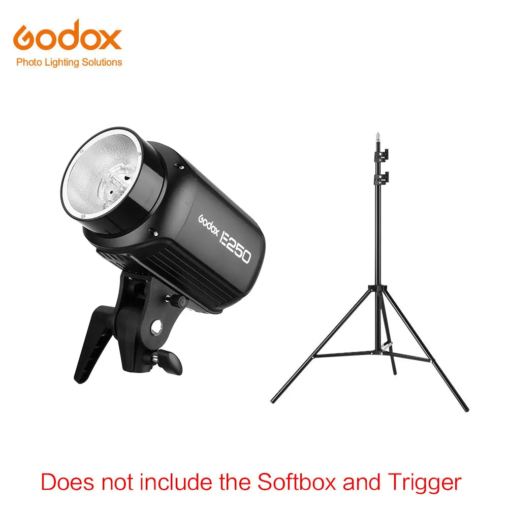 Kit 4 Godox E250 250Ws Фотостудия вспышка стробоскоп свет+ 50x70 см сотовый жир+ 180 см осветительная стойка+ AT-16 ТРИГГЕРНАЯ вспышка - Цвет: Kit 4
