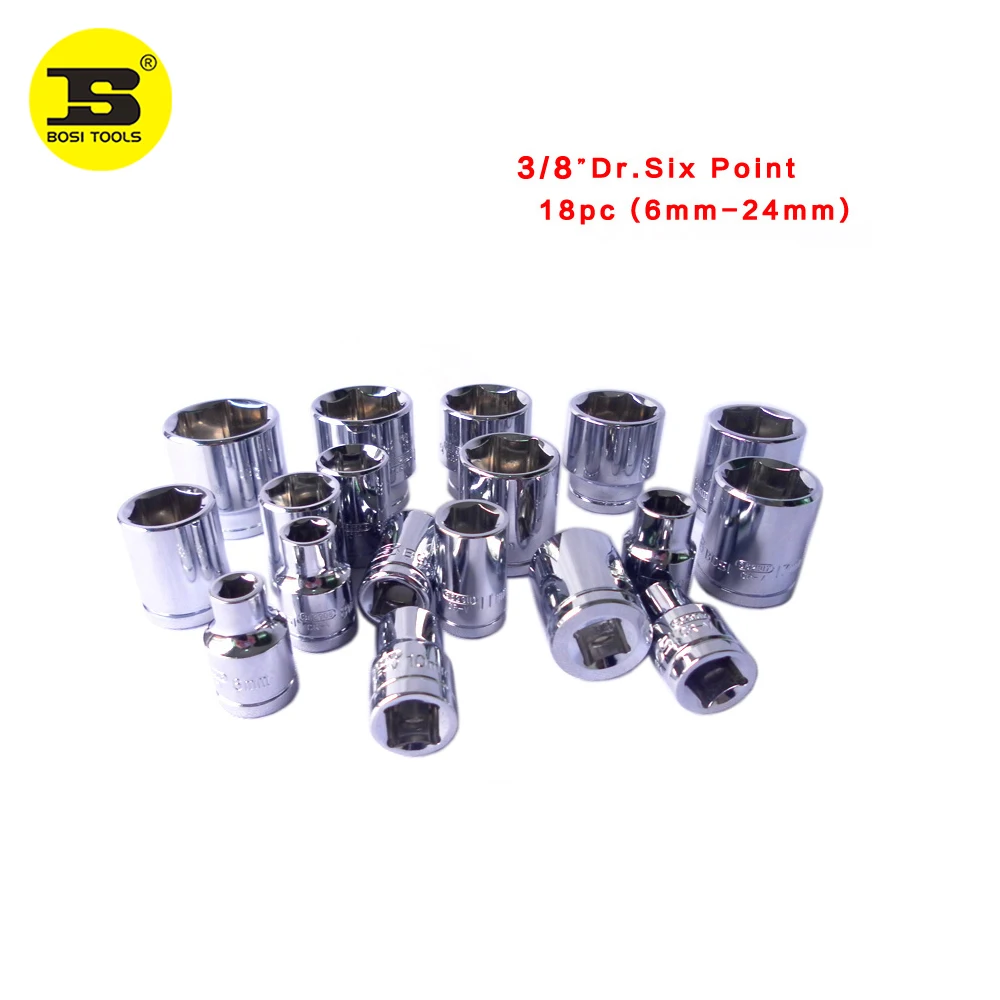 Головка привода BOSI 18 шт. 6 24 мм 3/8 дюйма шеститочечная|socket relay 8 pins|socket rj45socket ic |