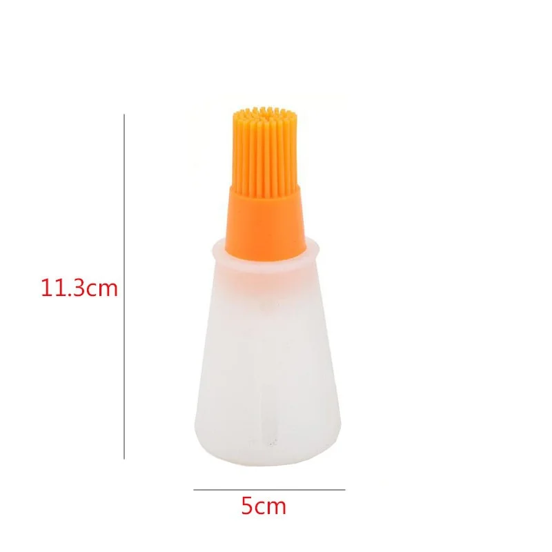 

Portable Silicone Oil Bottle with Brush Grill Oil Brushes Liquid Oil Pastry Kitchen Baking Tool Kitchen Tools for BBQ