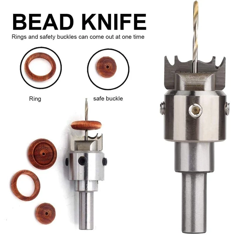 

24 Pieces Ring Drill Bit Set, 16-21 mm Blades Wood Ring Drill Bit for DIY Rings Making Jewelry Decoration Supplies