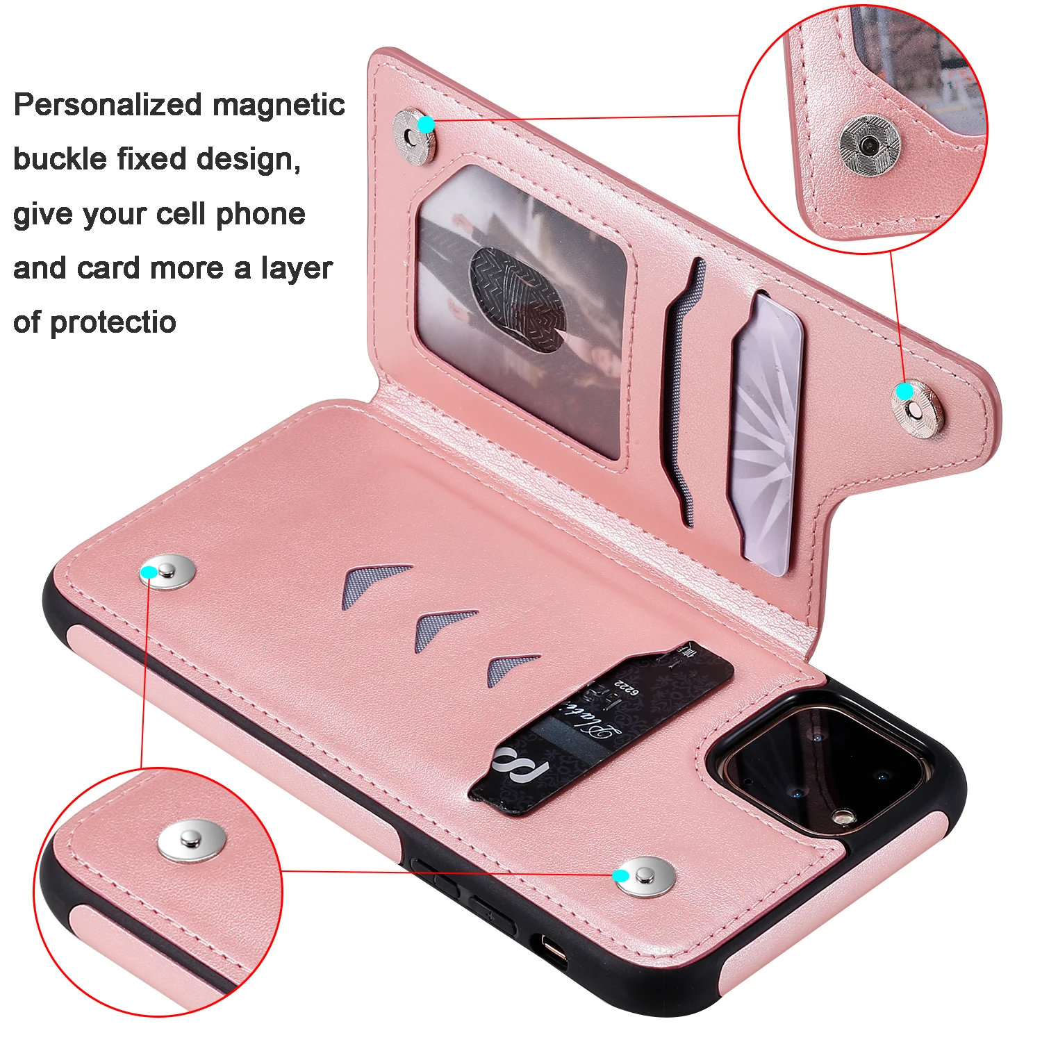 Ретро PU кожаный чехол для IPhone 11 Pro X Xr XS Max слот карты держатель Samsung S10E S9 S10 Plus 5G Note 9 10