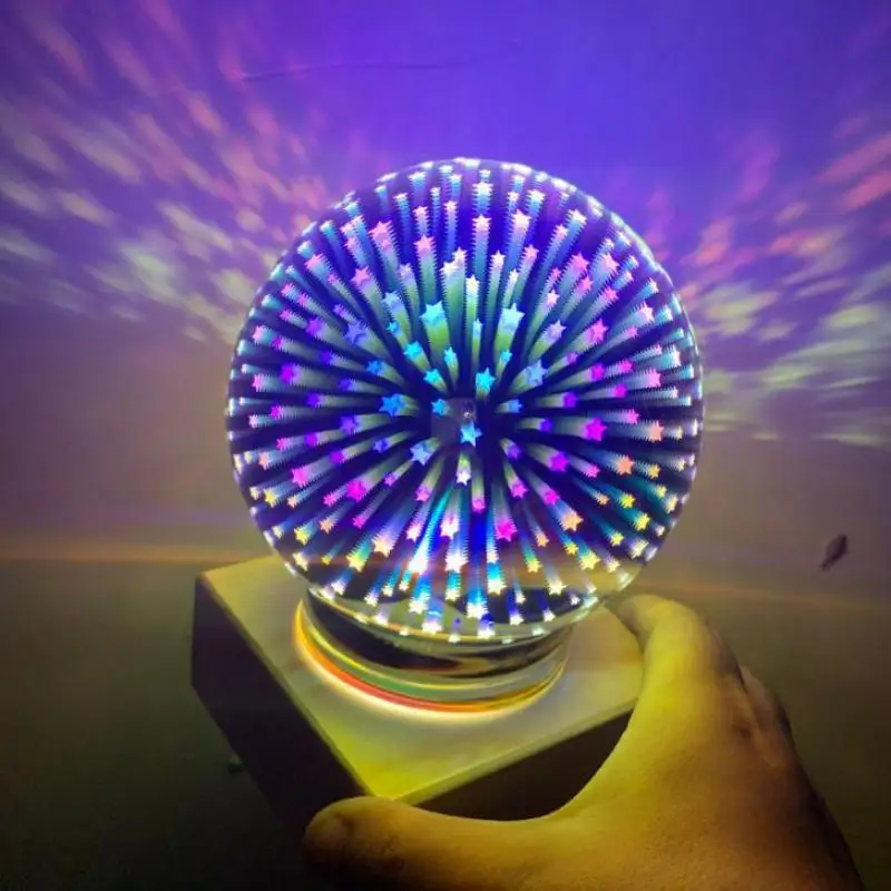 

3d волшебный стеклянный светодиодный ночник, новинка, Usb-ночник, светильник с питанием от Usb, настольная лампа для детей