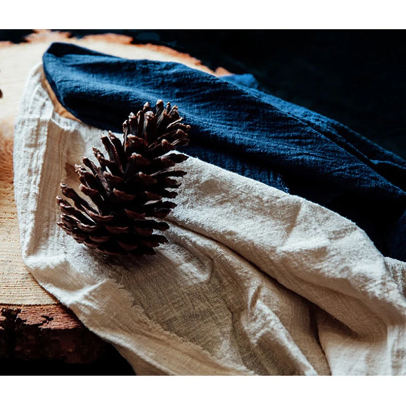 Винтажные салфетки из хлопка и льна десертные настольные декоративные