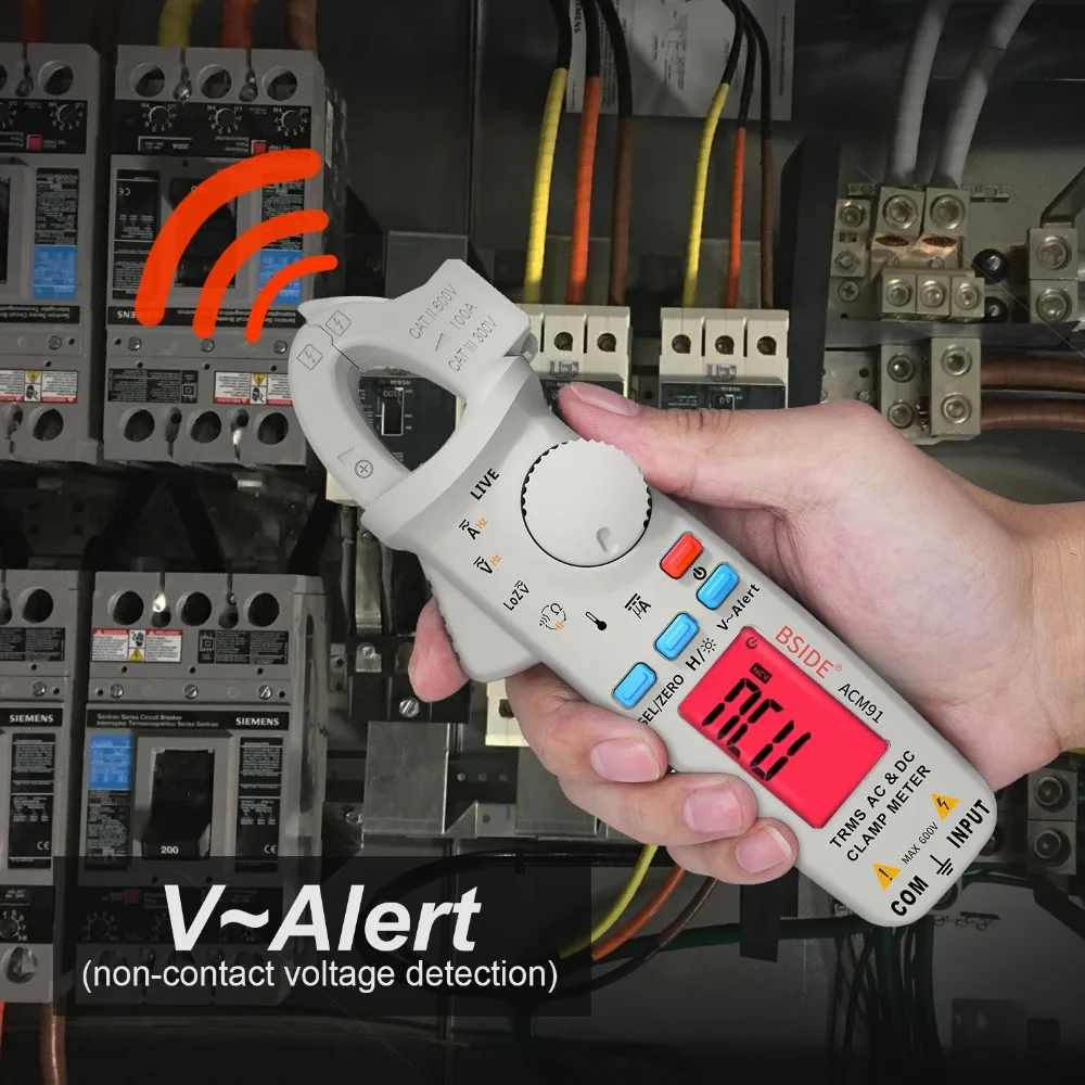 Digital AC/DC Current Clamp Meter True RMS Car Repair Auto-Range Multimeter Live Check NCV Temp Frequency Capacitor Tester | Инструменты
