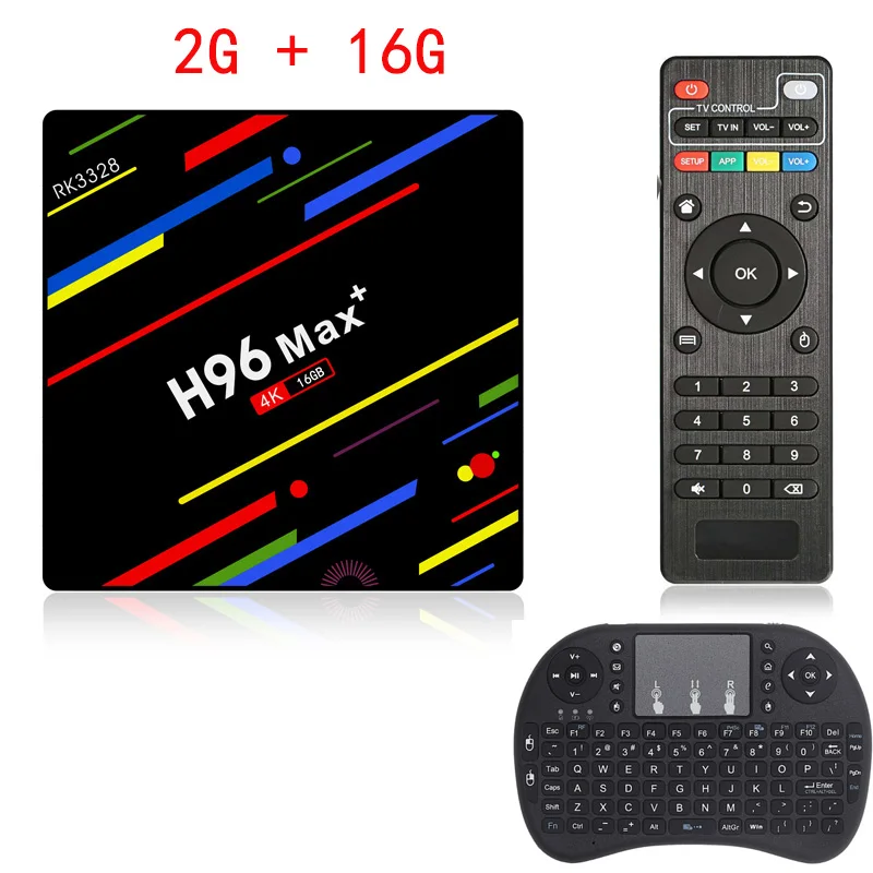 2G 16G Add keyboard H96 MAX Plus Smart tv Box Android 9,0 4 Гб 64 Гб Rockchip RK3328 5G Wifi H.265 4K Youtube Netflix Google Play IP tv медиаплеер - Цвет: 2G 16G Add keyboard