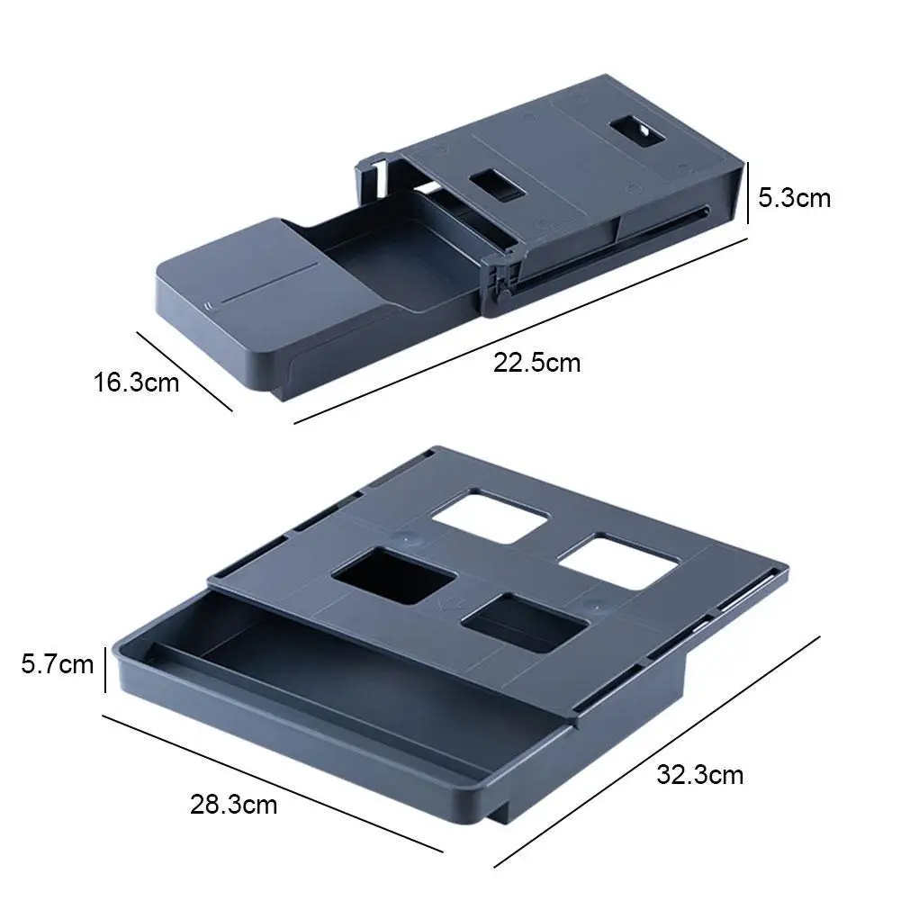 

Under Desk Drawer Adhesive Storage Box For Office Knife Box Kitchen Pen Fork Case Sorting Storage Holder Pen Hanging Tray H K7N1