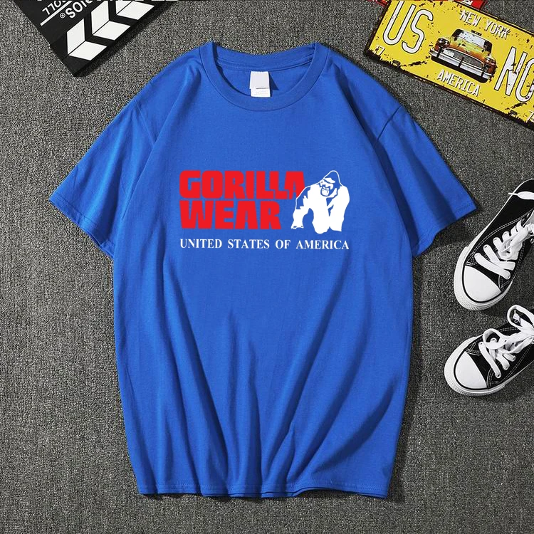 2019 забавная футболка милая одежда Gorilla футболки Homme мужские повседневные