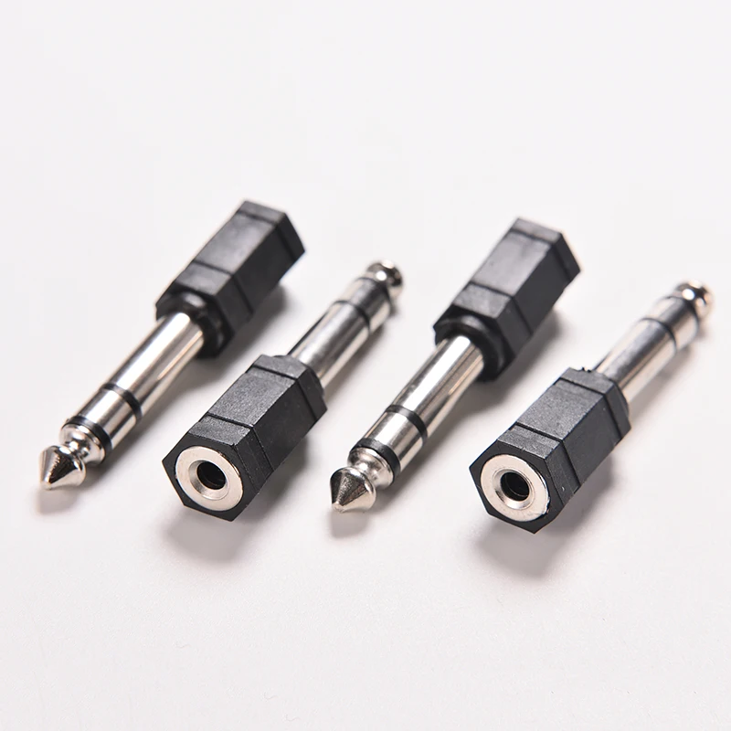 

2Pcs 6.5mm 1/4 Male to 3.5mm 1/8 Female Stereo Audio Mic Plug Adapter Jack Connector Adaptor