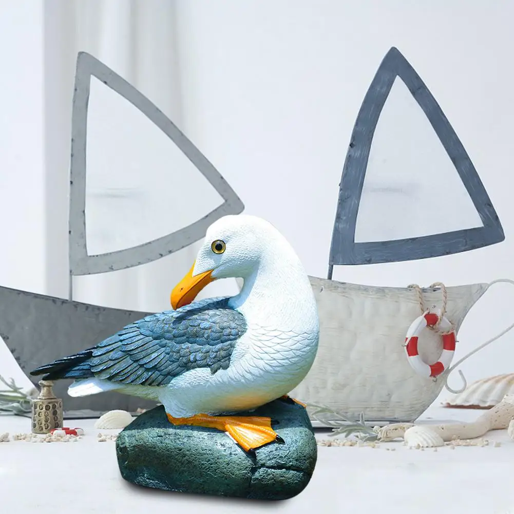 Статуя искусственная морская птица ремесла из средиземноморской смолы