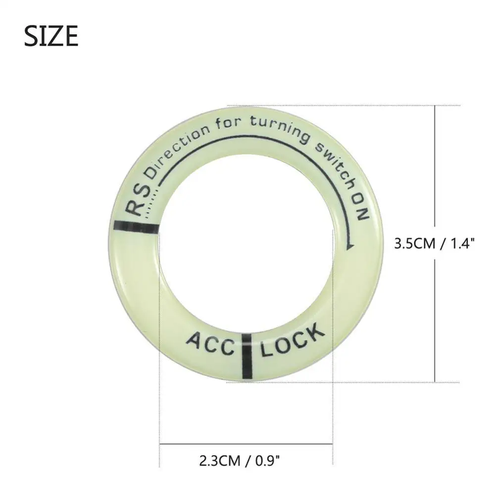 Автомобильный Стикеры светящийся брелок для ключей призрак огонь педаль