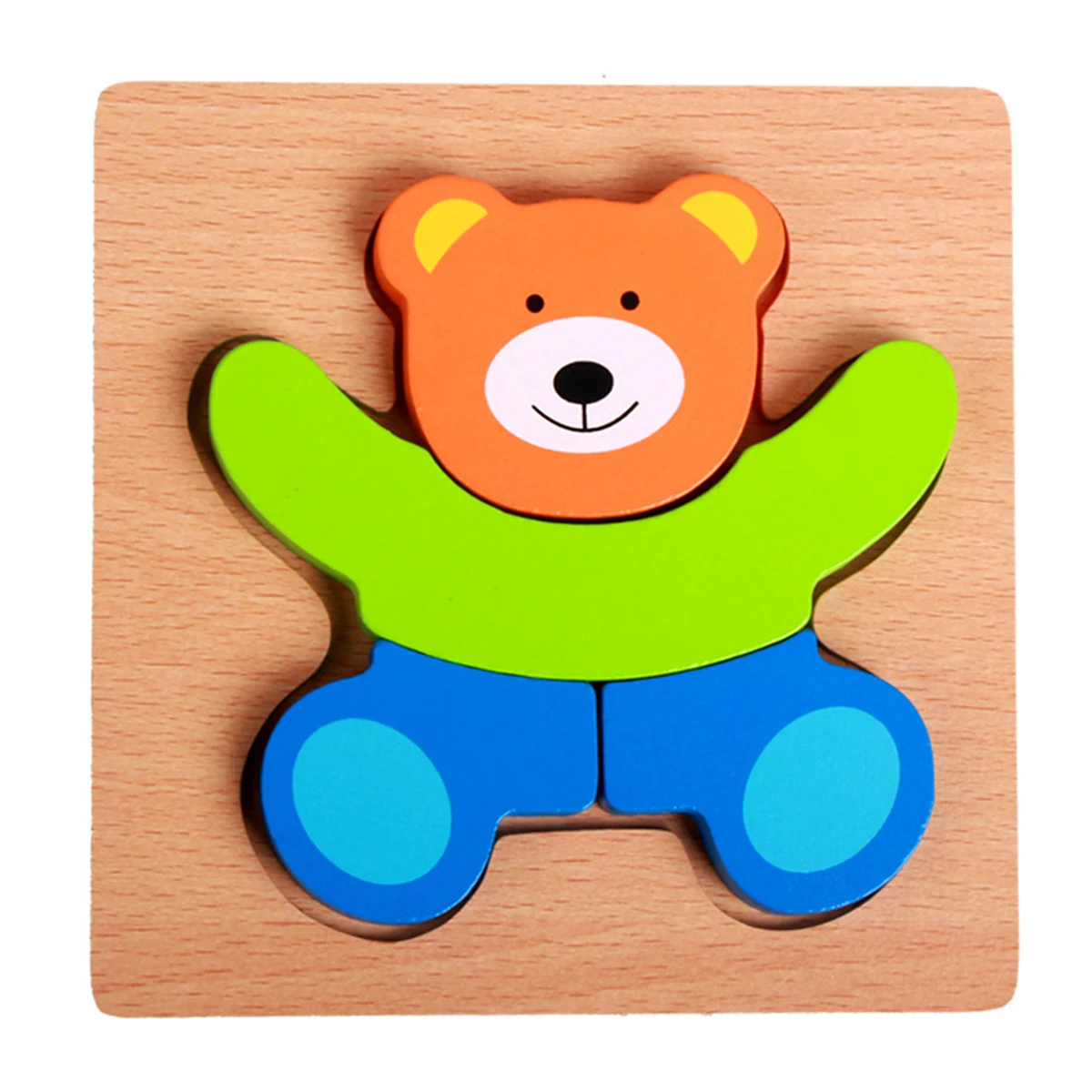 

New Wooden 3D Puzzle Jigsaw Wooden Toys For Children Cartoon Animal Puzzle Intelligence Kids Educational Toy Toys Preschool Toy
