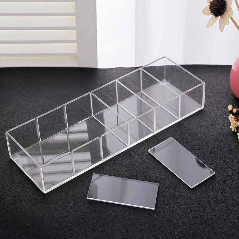 

Oversized Clear Acrylic Makeup Organizer Cosmetic Storage Shadow Lipstick Holder Makeup Powder Organizer Jewelry Cosmetic Box