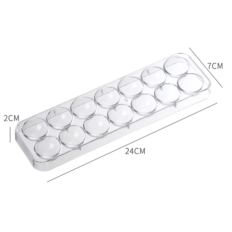 

3D Chocolate Mold Polycarbonate Candy Bar 14 holes Half Ball Chocolate Mould Sphere Plastic Clear Pastry Bakery Tools Molds