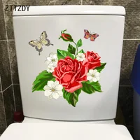ZTTZDY 23,1 см × 23,2 см букет роз, Классическая живопись, настенные наклейки, Декор для дома, туалета, T2-0875